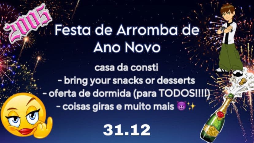 Ano Novo Constança :D